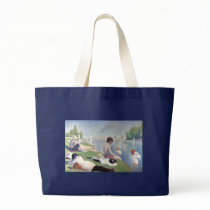 Bathers at Asnieres, Georges Seurat Canvas Bag