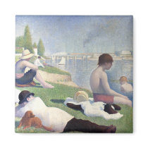 Bathers at Asnieres, Georges Seurat Refrigerator Magnets