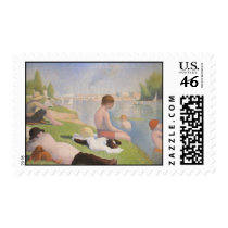 Bathers at Asnieres Postage Stamps