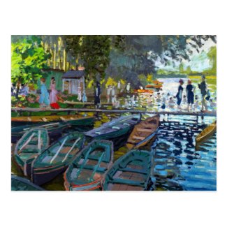 Bathers at La Grenouillere Claude Monet Postcard