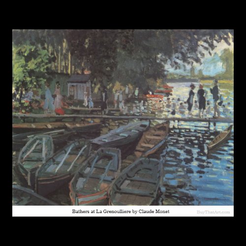 Bathers at La Grenoulliere by Claude Monet Print