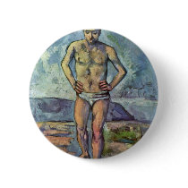 Bathers By Paul Cézanne (Best Quality) Button