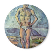 Bathers By Paul Cézanne (Best Quality) Fridge Magnet