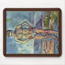 Bathers By Paul Cézanne (Best Quality) Mousepads