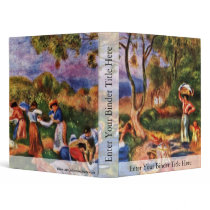 Bathers By Pierre-Auguste Renoir (Best Quality) 3 Ring Binder