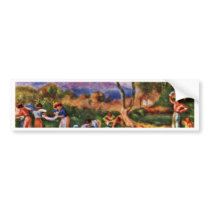 Bathers By Pierre-Auguste Renoir (Best Quality) Bumper Sticker