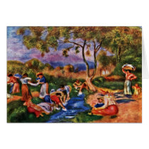 Bathers By Pierre-Auguste Renoir (Best Quality) Cards