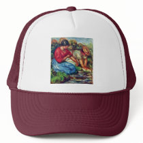 Bathers By Pierre-Auguste Renoir (Best Quality) Hats