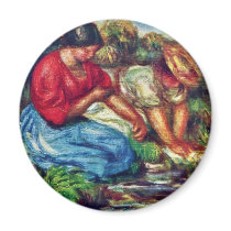 Bathers By Pierre-Auguste Renoir (Best Quality) Magnets