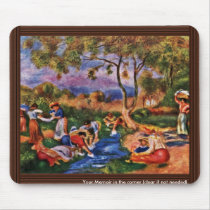 Bathers By Pierre-Auguste Renoir (Best Quality) Mousepads