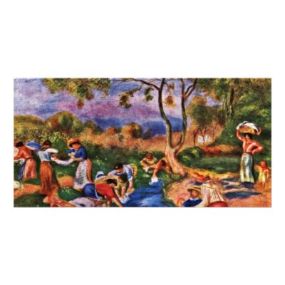 Bathers By Pierre-Auguste Renoir (Best Quality) Photo Greeting Card by Artcollection