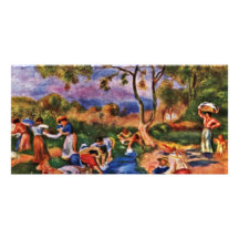 Bathers By Pierre-Auguste Renoir (Best Quality) Photo Greeting Card