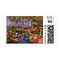 Bathers By Pierre-Auguste Renoir (Best Quality) Postage Stamps