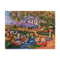Bathers By Pierre-Auguste Renoir (Best Quality) Post Card