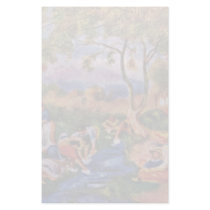 Bathers By Pierre-Auguste Renoir (Best Quality) Stationery Design