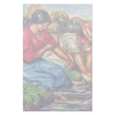 Bathers By Pierre-Auguste Renoir (Best Quality) Stationery Design by Artcollection