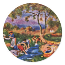 Bathers By Pierre-Auguste Renoir (Best Quality) Stickers