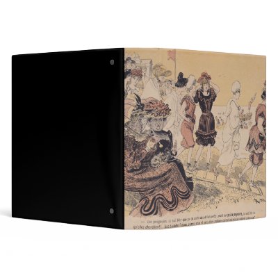 Bathers, from L'Assiette au Beurre 3 Ring Binders by bridgemanart