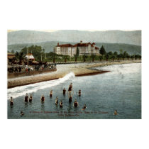 Bathers, Hotel Potter, Santa Barbara CA, 1908 posters