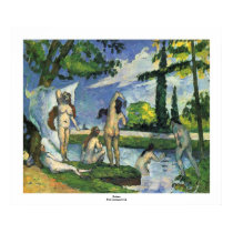 Bathers Paul Cezanne 1874 posters