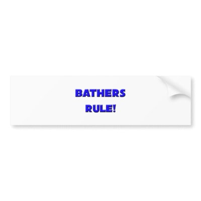 Bathers Rule! Bumper Stickers by professions