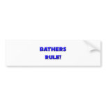 Bathers Rule! Bumper Stickers