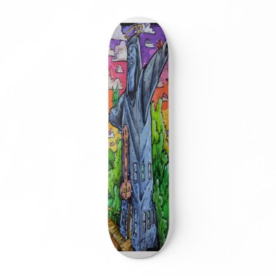 Bathhouse Jebus Skateboard by EurekaJebus