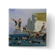 Bathing at Etretat Buttons