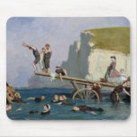 Bathing at Etretat Mousepad