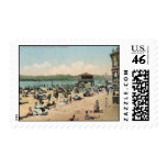 Bathing Beach, Santa Cruz CA Vintage postage