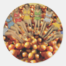 Bathing Beauties and Oranges Sticker