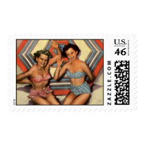 Bathing Beauties Postage Stamp