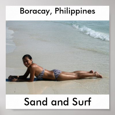 Bathing Beauty Boracay, Philippines Poster by Flags1