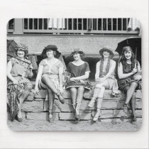 Bathing Beauty Costume Contest Vintage Glamour Mouse Pads