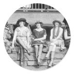 Bathing Beauty Costume Contest Vintage Glamour Sticker