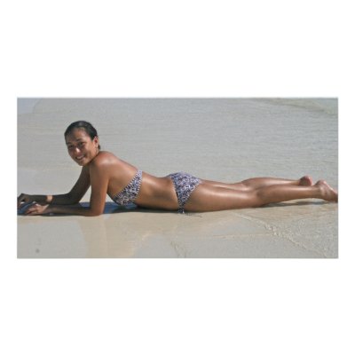 Bathing Beauty Photo Card Template by Flags1