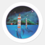 Bathing Beauty sitting on no wake zone marker Sticker