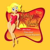 Bathing Beauty Sunset t-shirts
