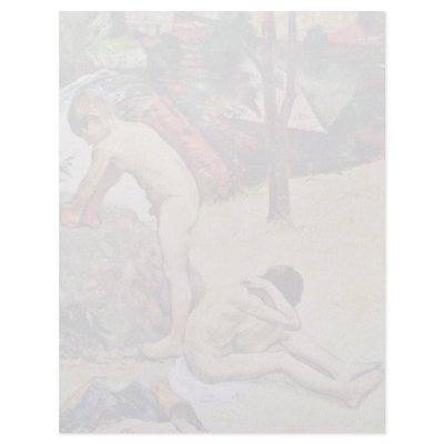 Bathing Breton Boy By Gauguin Paul (Best Quality) Customized Letterhead by Artcollection