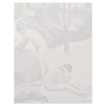 Bathing Breton Boy By Gauguin Paul (Best Quality) Customized Letterhead