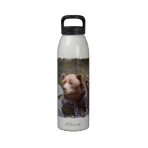 Bathing Brown Bear Water Bottle