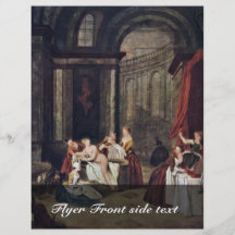 Bathing By Jean-Baptiste Pater (Best Quality) Personalized Flyer
