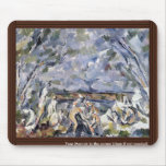 Bathing By Paul Cézanne (Best Quality) Mouse Pads