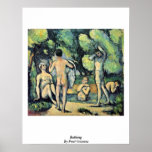 Bathing By Paul Cezanne Poster