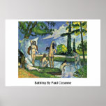 Bathing By Paul Cezanne Posters