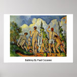 Bathing By Paul Cezanne Posters