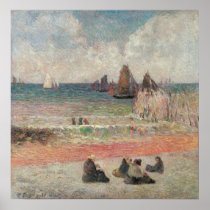 Bathing Dieppe by Paul Gauguin Posters