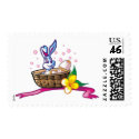 Bathing Easter Bunny postage