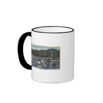 Bathing Floats, Swimmers in Cove Coffee Mug