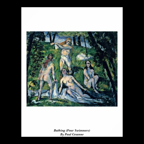 Bathing (Four Swimmers) By Paul Cezanne Poster